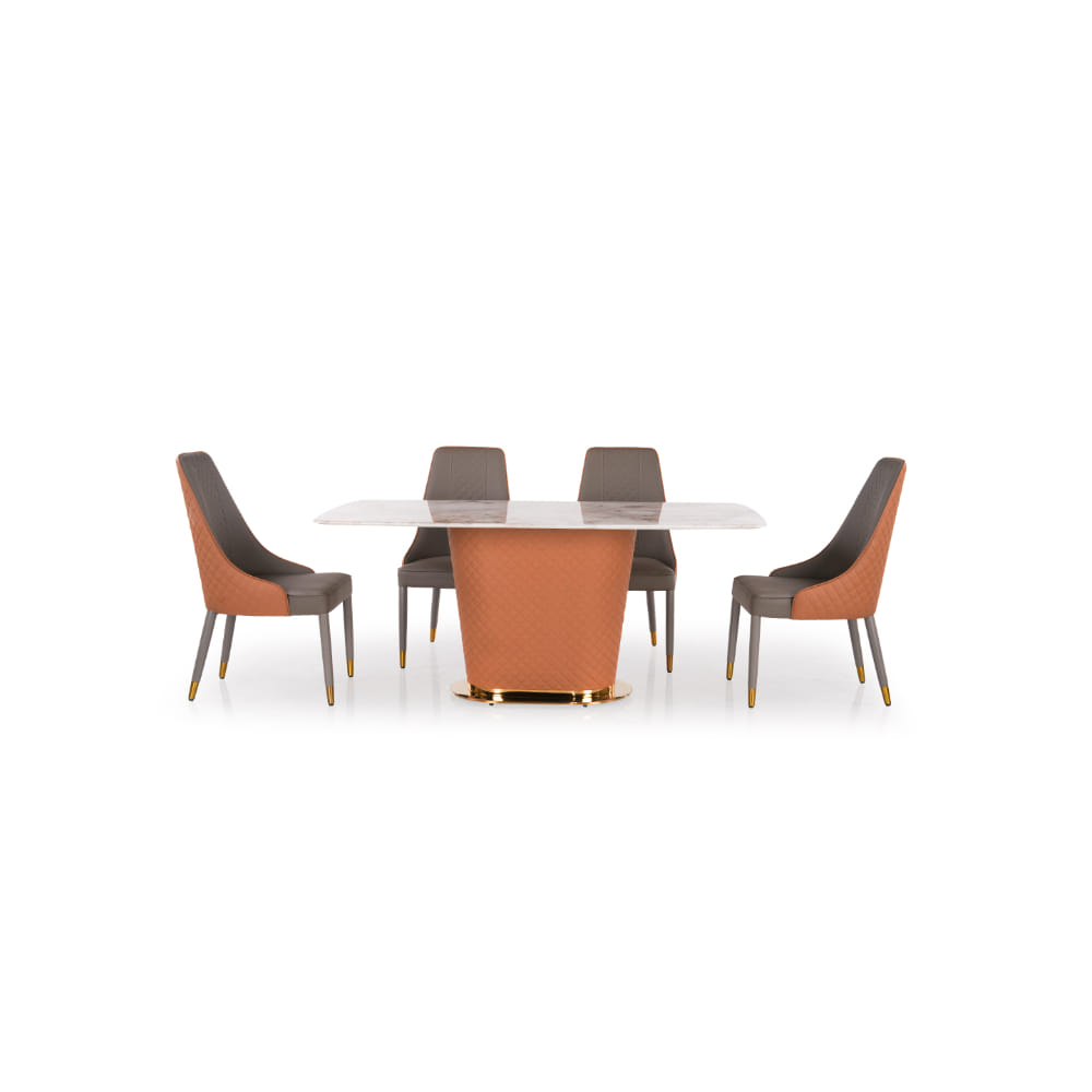 Tuscany Marble 6 Seater Dining Set by Durian