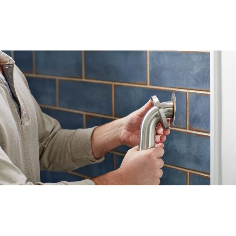 Installation of grab bars and washroom accessories