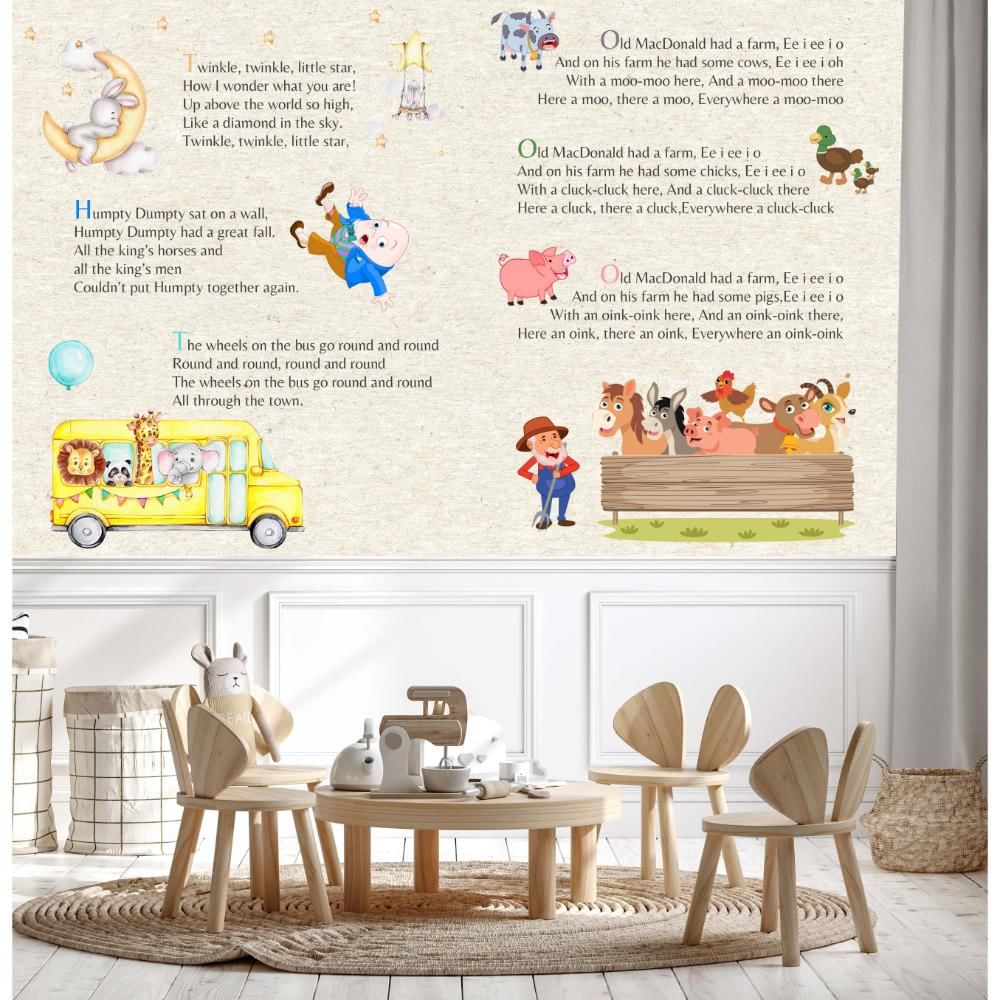 Artisan: WL21017- Tales And Tunes Wonderland Custom Wallpaper