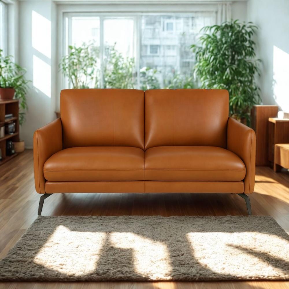 Wright Half Leather Sofa